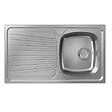 HANSGROHE - Evier 1 cuve avec égouttoir S21 inox - vignette