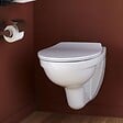 JACOB DELAFON - Cuvette WC suspendu sans bride Patio avec abattant extra-plat déclipsable - vignette