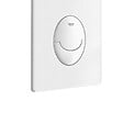 VILLEROY ET BOCH - WC suspendu sans bride  Architectura + abattant + bati support + plaque de commande blanche - vignette
