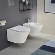 JACOB DELAFON - Pack WC suspendu sans bride Rodin+ avec abattant + bâti support + plaque blanche - vignette