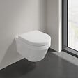 VILLEROY ET BOCH - WC suspendu sans bride  Architectura + abattant + Bâti-support ViConnect + Plaque de commande - vignette