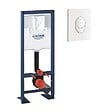 GROHE - - Bati support pour wc Rapid SL 1.13 m x 0.42 m avec plaque de commande blanche - vignette