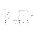 JACOB DELAFON - Mitigeur cuisine Cleo, Bec haut inox brosse - vignette