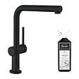 HANSGROHE - Robinet de cuisine Talis M54 270 noir mat + nettoyant Briochin - vignette