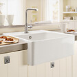 VILLEROY ET BOCH - Evier timbre office  Tradition Blanc CeramicPlus avec vidage automatique - vignette