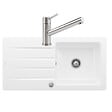 VILLEROY ET BOCH - Evier  Architectura 60 vidage auto + Robinet de cuisine Como Acier Massif - vignette