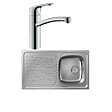 HANSGROHE - Evier 1 bac S21 inox + robinet de cuisine Focus M41 160 chromé - vignette