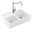 VILLEROY ET BOCH - Evier  Timbre d'office Tradition 2 cuves vidage auto + Robinet de cuisine Avia 2.0 Acier Massif - vignette