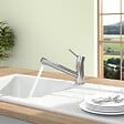 VILLEROY ET BOCH - Robinet cuisine rabattable  Como Shower window inox - vignette
