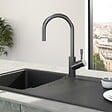 VILLEROY ET BOCH - Robinet cuisine  Umbrella flex anthracite - vignette