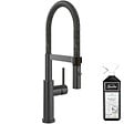 VILLEROY ET BOCH - Robinet cuisine  Steel expert 2.0 anthracite + nettoyant - vignette