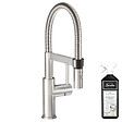 VILLEROY ET BOCH - Robinet cuisine  Steel expert compact acier massif + nettoyant - vignette