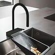 HANSGROHE - Robinet de cuisine avec douchette Aquno Select M81 170 3 jets noir mat - vignette