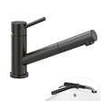 VILLEROY ET BOCH - Robinet cuisine rabattable  Como Shower window Anthracite - vignette