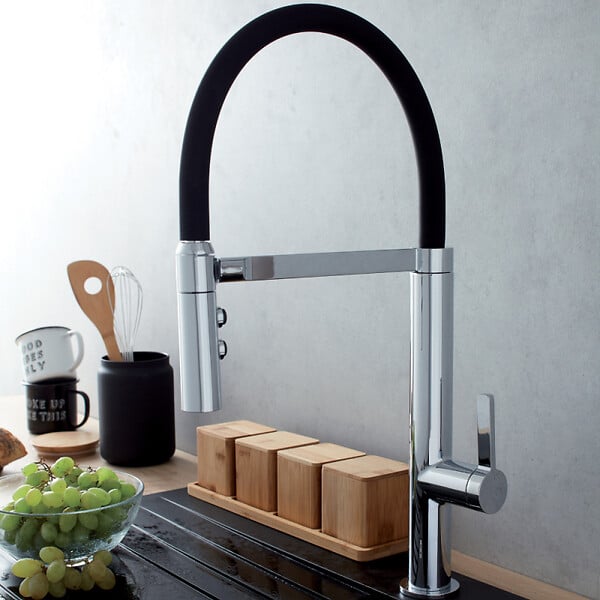 JACOB DELAFON - Robinet cuisine douchette extractible Raphaël chromé - large