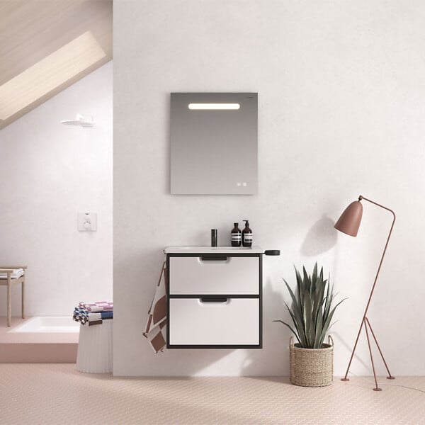 BURGBAD - Miroir LED 60 cm Olena tactile et antibuée - large