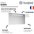 BURGBAD - Miroir LED 60 cm Olena tactile et antibuée - vignette