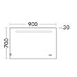 BURGBAD - Miroir LED 60 cm Olena tactile et antibuée - vignette
