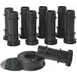 JACOB DELAFON - Lot de 9 pieds pour receveur Flight - vignette