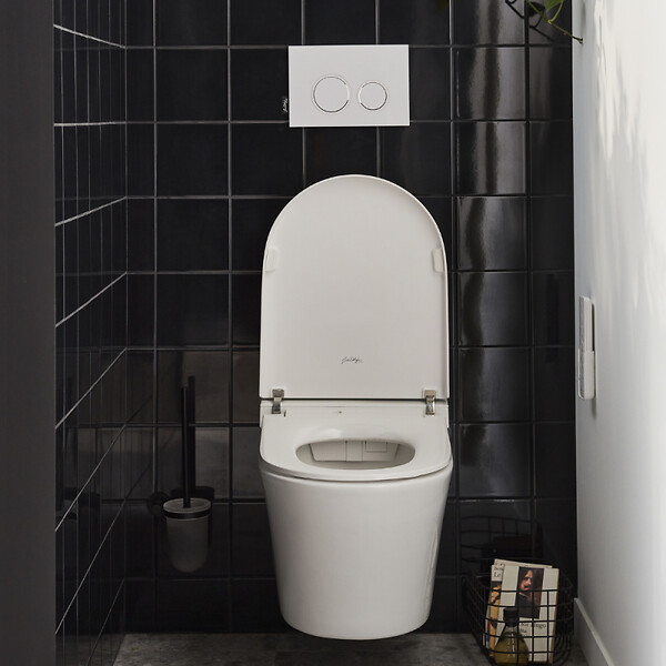 JACOB DELAFON - WC lavant sans bride Seine avec télécommande + abattant - large