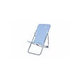 O'SUN - Lot de 2 chiliennes de jardin pliables - 4 positions - Bleu - Dimensions : 96 x 55 x 98 cm - vignette