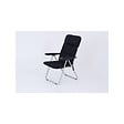 O'CAMP - Lot de 2 fauteuils de camping confort pliables - Multipositions - 70 x 62 x 105 cm - vignette