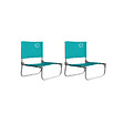 O'BEACH - Lot de 2 chaises cale-dos de plage 1 pliure - Dimensions : 40 x 45 x 50 cm - vignette