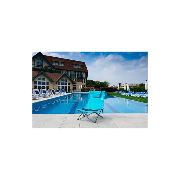 O'BEACH - Siège de plage pliable - Housse de transport inclus - Dimensions : 40 x 40 x 70 cm - large