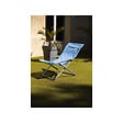 O'SUN - Fauteuil relax de jardin 3 positions pliable - Bleu - Dimensions : 94 x 62 x 102 cm - vignette