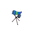 O'CAMP - Siège pliable 3 pieds de camping - Dimensions : 32 x 32 x 38 cm - vignette