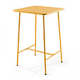 OVIALA - Ensemble table de bar et 2 chaises hautes en métal jaune - Palavas - vignette