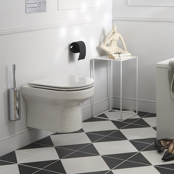 JACOB DELAFON - Cuvette WC suspendu sans bride Elite avec abattant frein de chute extra-plat déclipsable - large