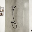 JACOB DELAFON - Pack mitigeur de douche mécanique Aimé noir + barre + pommeau de douche - vignette