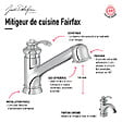 JACOB DELAFON - Robinet cuisine bas avec douchette extractible   Fairfax chrome - vignette