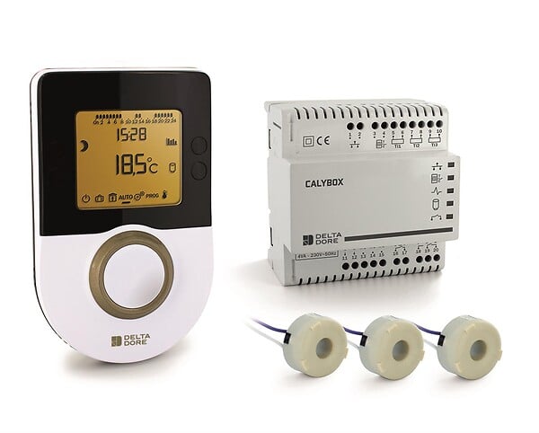 DELTA DORE - Gestionnaire d'énergie Calybox 1020 WT 2 zones pour chauffage à effet joule - large
