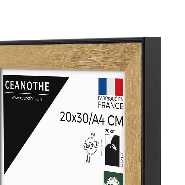 CEANOTHE - Cadre photo Loft noir 20x30 cm/A4 - large