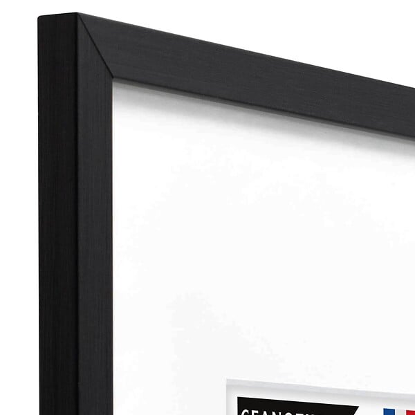 CEANOTHE - Cadre photo Wild noir 20x30/A4 cm avec passe-partout 18x24 cm - large