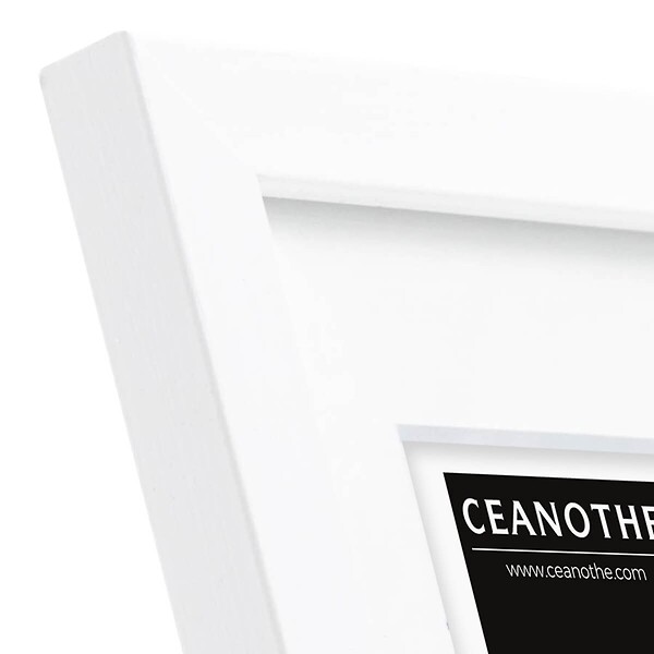 CEANOTHE - Cadre photo Wild blanc 13x18 cm avec passe-partout 9x13 cm - large