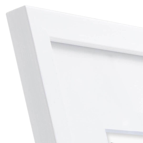 CEANOTHE - Cadre photo Wild blanc 18x24 cm avec passe-partout 10x15 cm - large