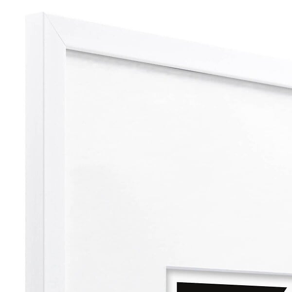 CEANOTHE - Cadre photo Wild blanc 30x40 cm avec passe-partout 15x20 cm - large