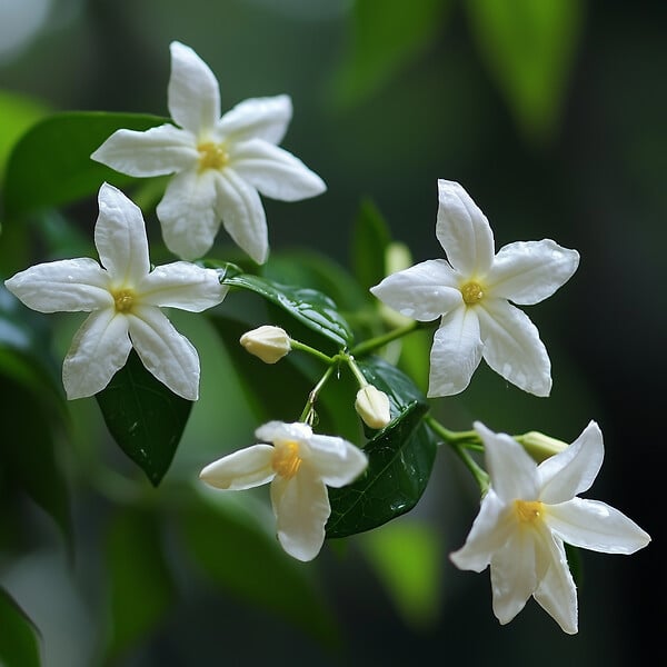 PLANT IN A BOX - Jasmin étoilé - Set de 3 - Jasminum 'Officinale' - Hauteur 25-40cm - ⌀9cm - large