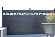 SYLWAY - Décor feuilles horizontal Aluminium, H.16,5 x L.165 cm, noir, SYLWAY - vignette