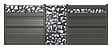 SYLWAY - Décor feuilles vertical Aluminium - Noir - H.95xL.165cm - vignette