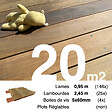 TERRASSEENBOIS - Kit terrasse bois exotique IPE pour 20 m², Lames 0,95 m, lambourdes 1,55 m et visserie Inox. - vignette