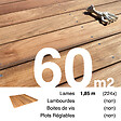 TERRASSEENBOIS - Planches de terrasse bois exotique JATOBA pour 60 m², Longueur 1,85 m. - vignette