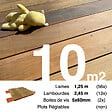 TERRASSEENBOIS - Kit terrasse bois exotique IPE pour 10 m², Lames 1,25 m, lambourdes 1,55 m et visserie Inox. - vignette