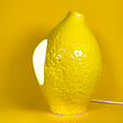 C-CREATION - Lampe a poser citron limon jaune ht 26 cm - vignette