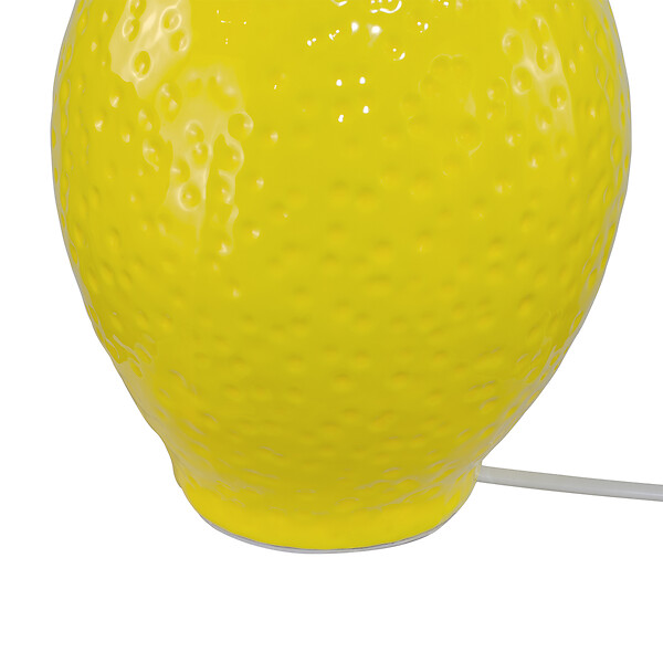 C-CREATION - Lampe a poser citron limon jaune ht 26 cm - large