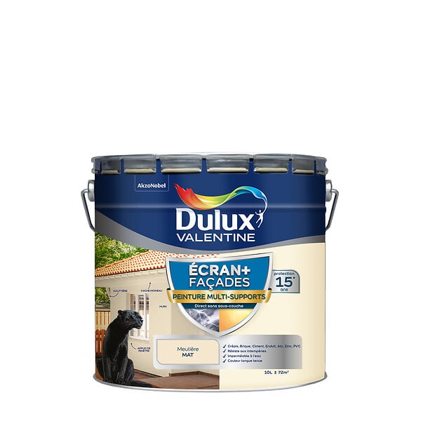 DULUX VALENTINE - Peinture exterieure - Multi-support - Meulière - 10L - large
