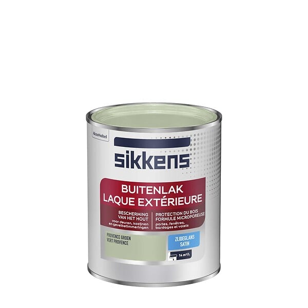 SIKKENS - Laque extérieure Satin Vert Provence - 0,75L - large